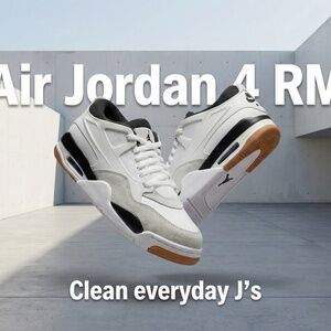 Air Jordan 4 RM White Black Neutral Grey Men’s 10.5 New w/Box (No Lid)